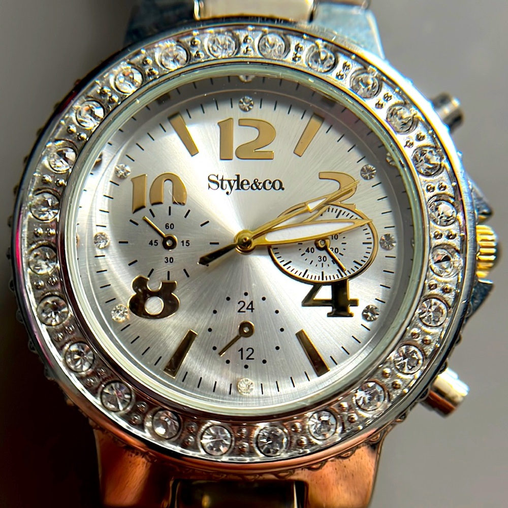 Style & Co Ladies Rhinestone Watch